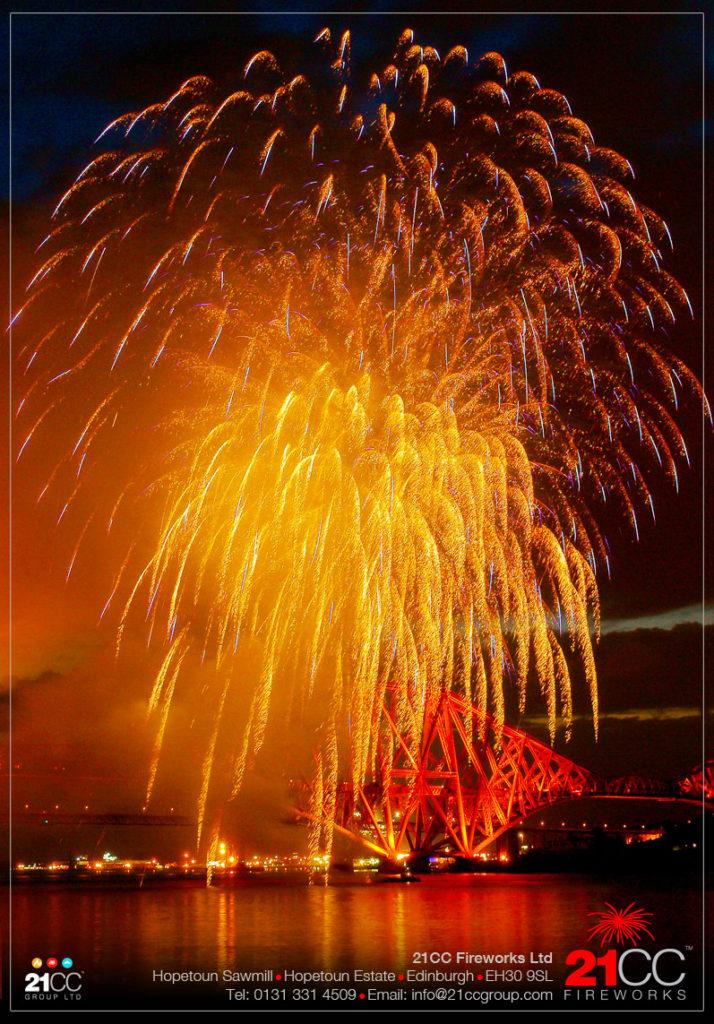 Forth Rail Bridge Fireworks Display by 21CC Fireworks Ltd