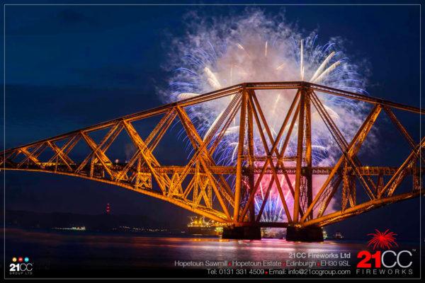 Forth Rail Bridge Fireworks