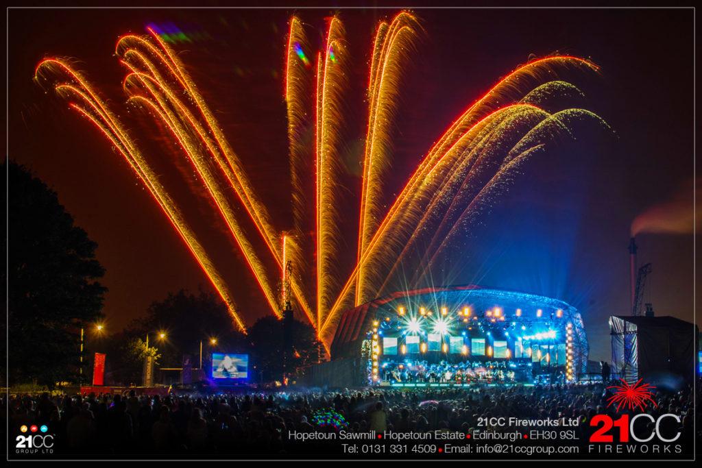 proms in the park fireworks by 21CC Fireworks Ltd