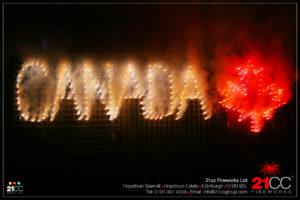 Name in fireworks by 21CC Fireworks Ltd