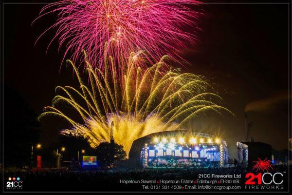 BBC proms fireworks by 21CC Fireworks Ltd