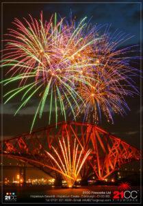 forth rail bridge fireworks by 21CC Fireworks Ltd