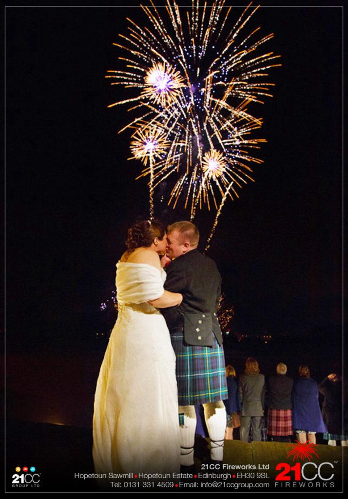 Wedding Fireworks In Scotland by 21CC Fireworks