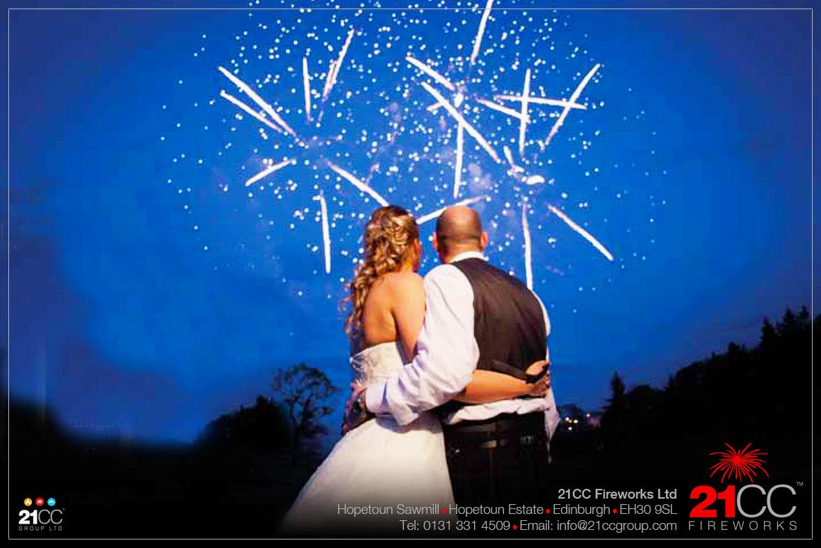 fireworks for weddings scotland by 21CC Fireworks ltd