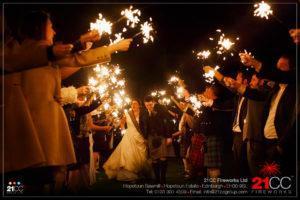 wedding sparklers by 21cc fireworks