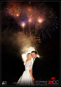 wedding fireworks aberdeen by 21CC Fireworks ltd