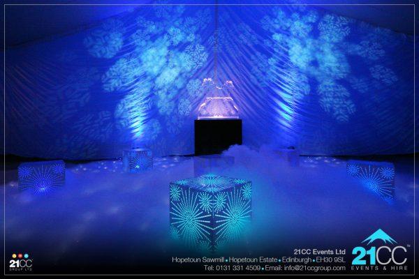 Fire and Ice sculptures by 21CC Events Ltd