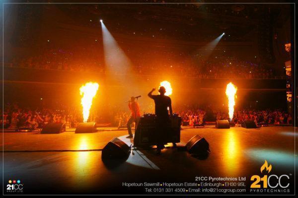 flame effects for events by 21CC pyrotechnics