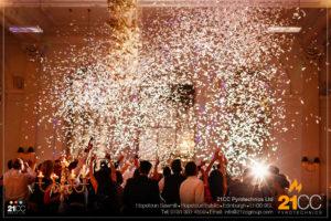 wedding confetti scotland by 21CC Pyrotechnics Ltd