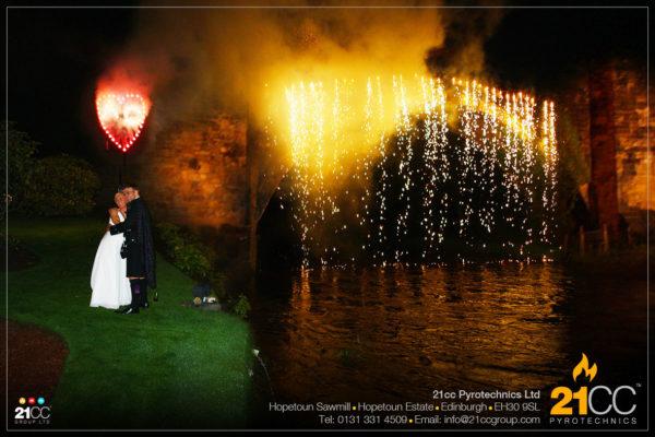 firefall for weddings by 21CC Pyrotechnics Ltd