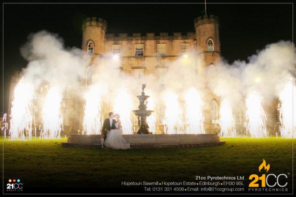 wedding fountains by 21cc pyrotechnics ltd