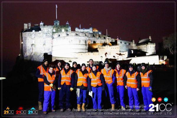 21CC Group Staff at edinburgh castle