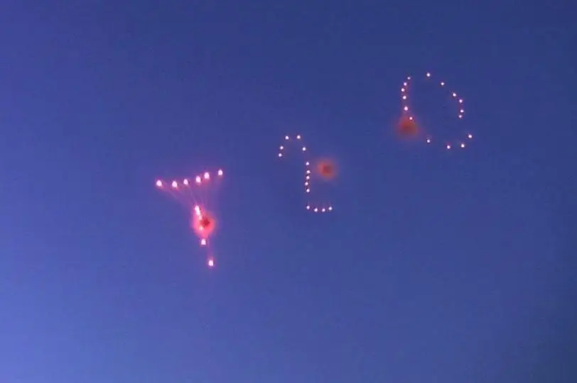 Skywriting Fireworks