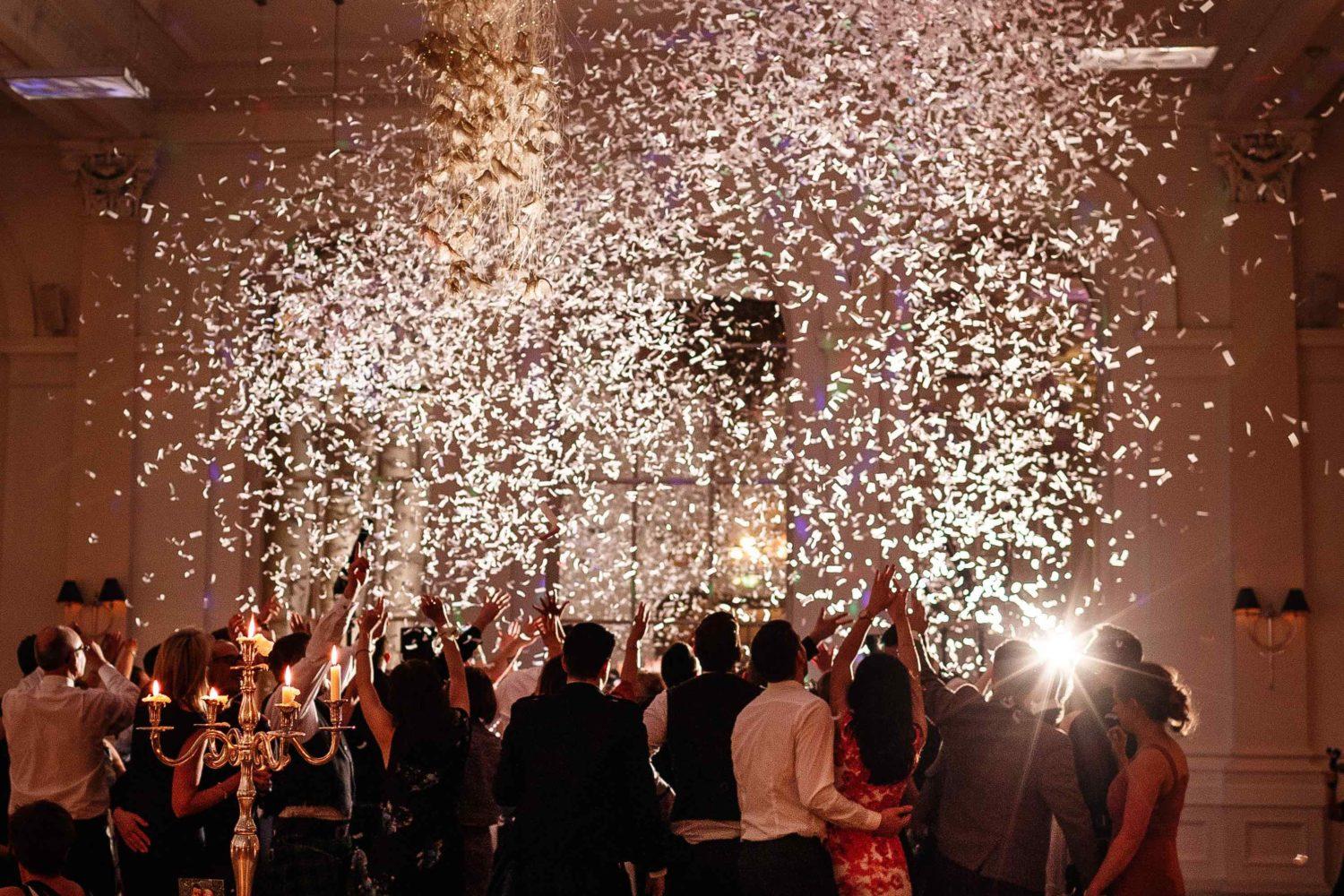 confetti cannons for weddings by 21CC Pyrotechnics Ltd