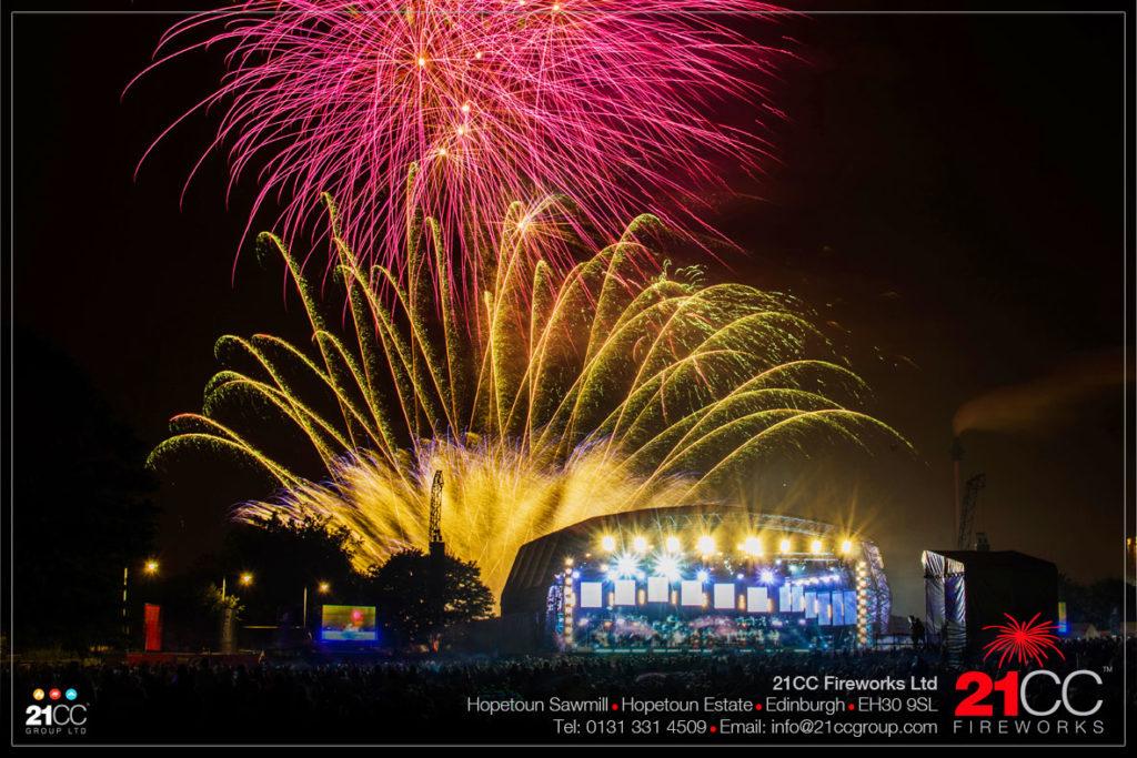 proms in the park fireworks by 21CC Fireworks Ltd