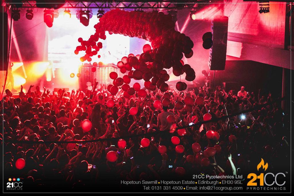 balloon drop by 21CC Pyrotechnics